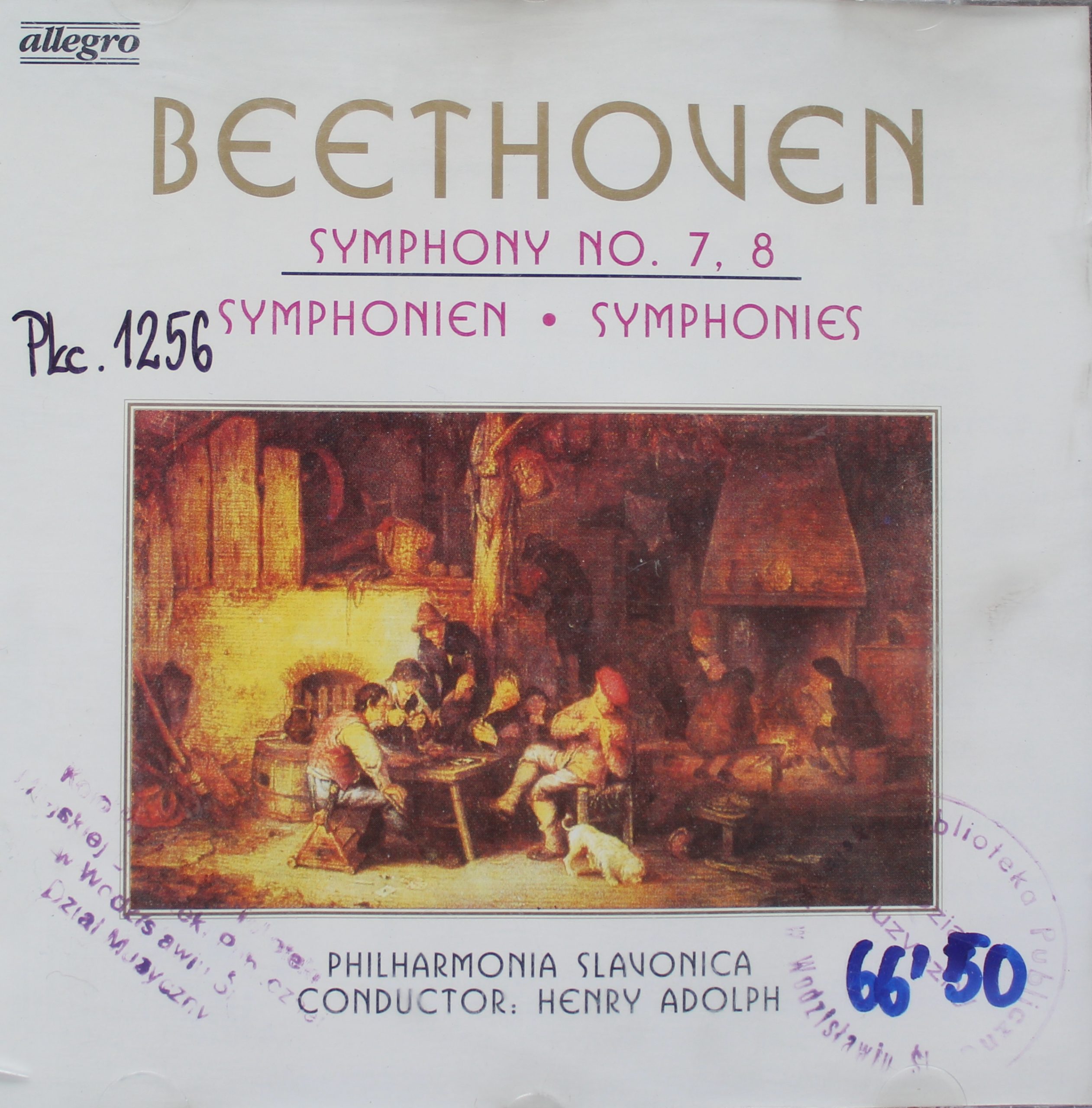 BEETHOVEN LUDWIG VAN – Symphony No. 7, 8