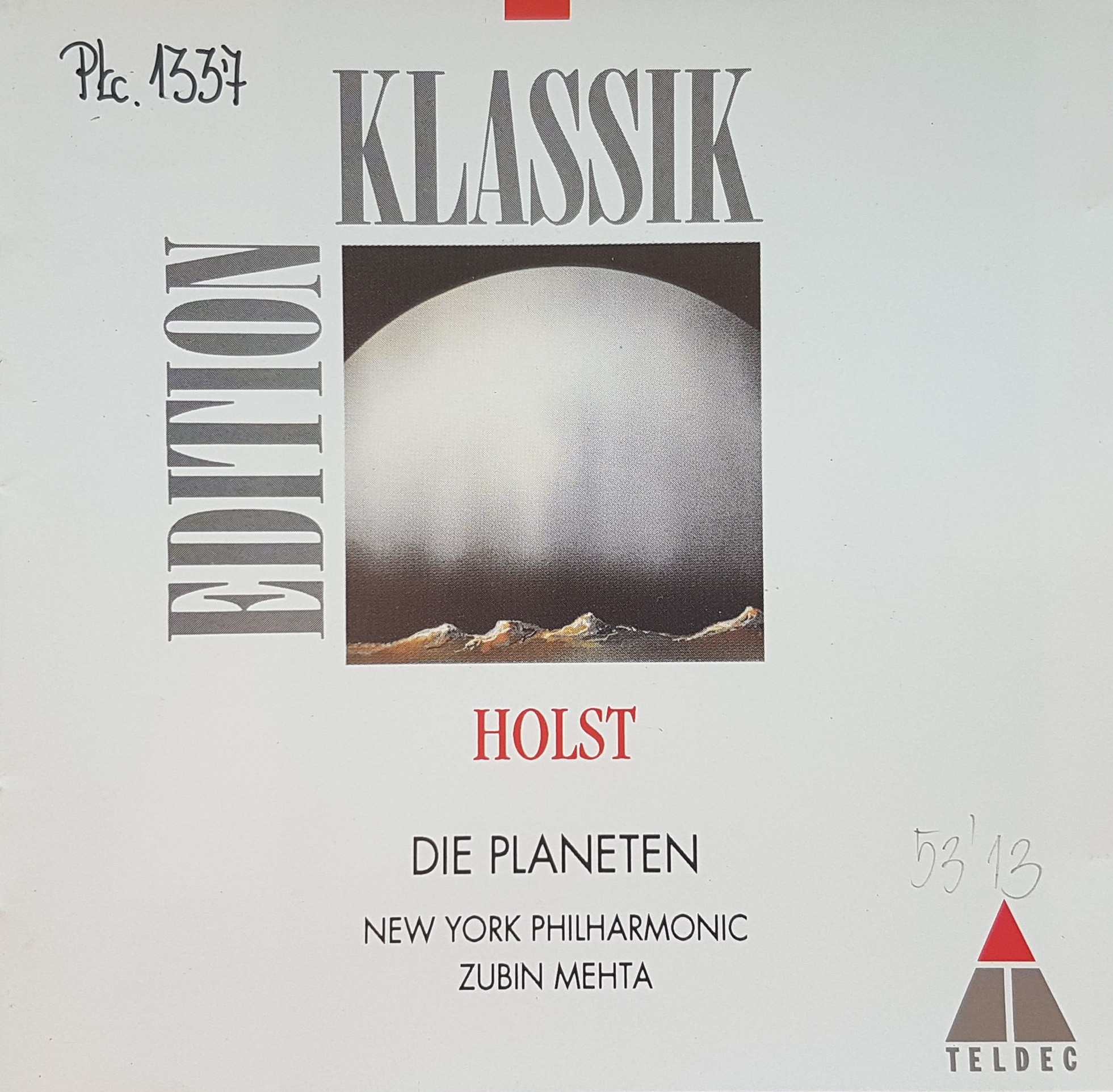 HOLST GUSTAV – Planets. Suite For Large Orchestra, Op. 32