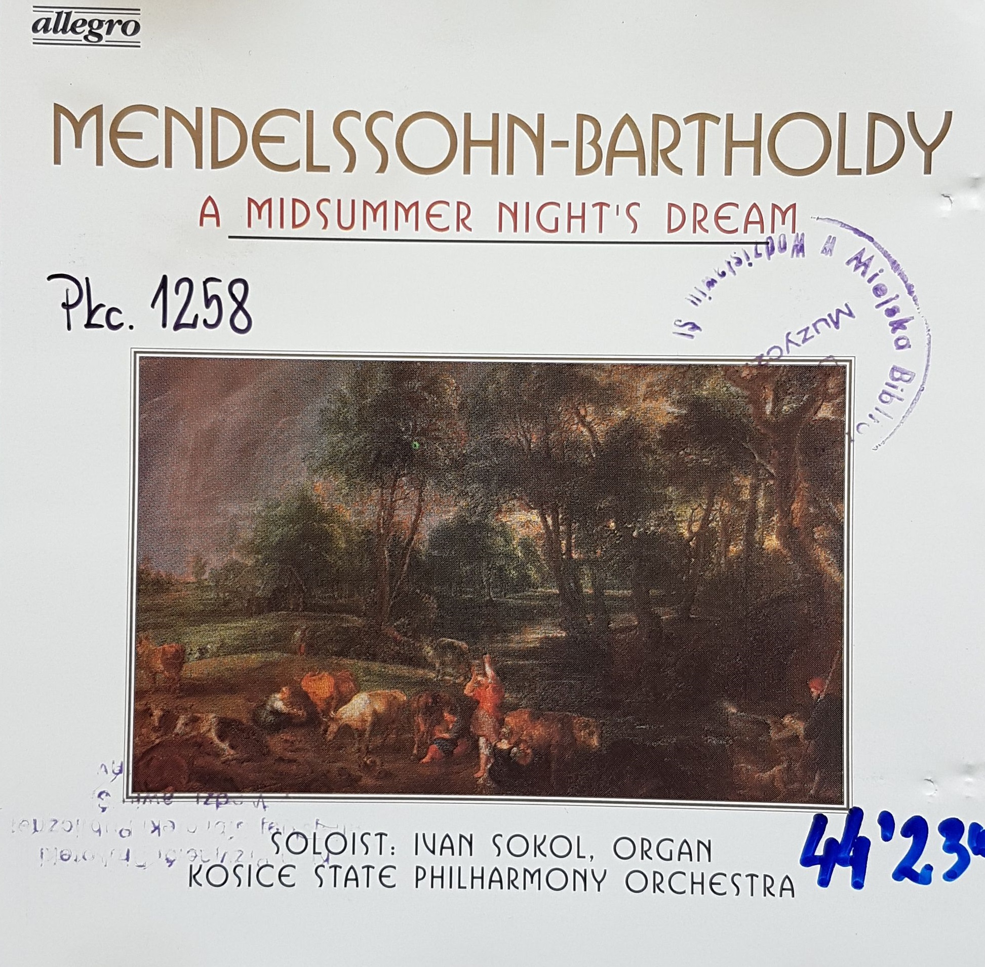 MENDELSSOHN-BARTHOLDY FELIX, POULENC FRANCIS - A Midsummer Nights Dream / Concerto In G Minor For Organ, Strings And Timpani