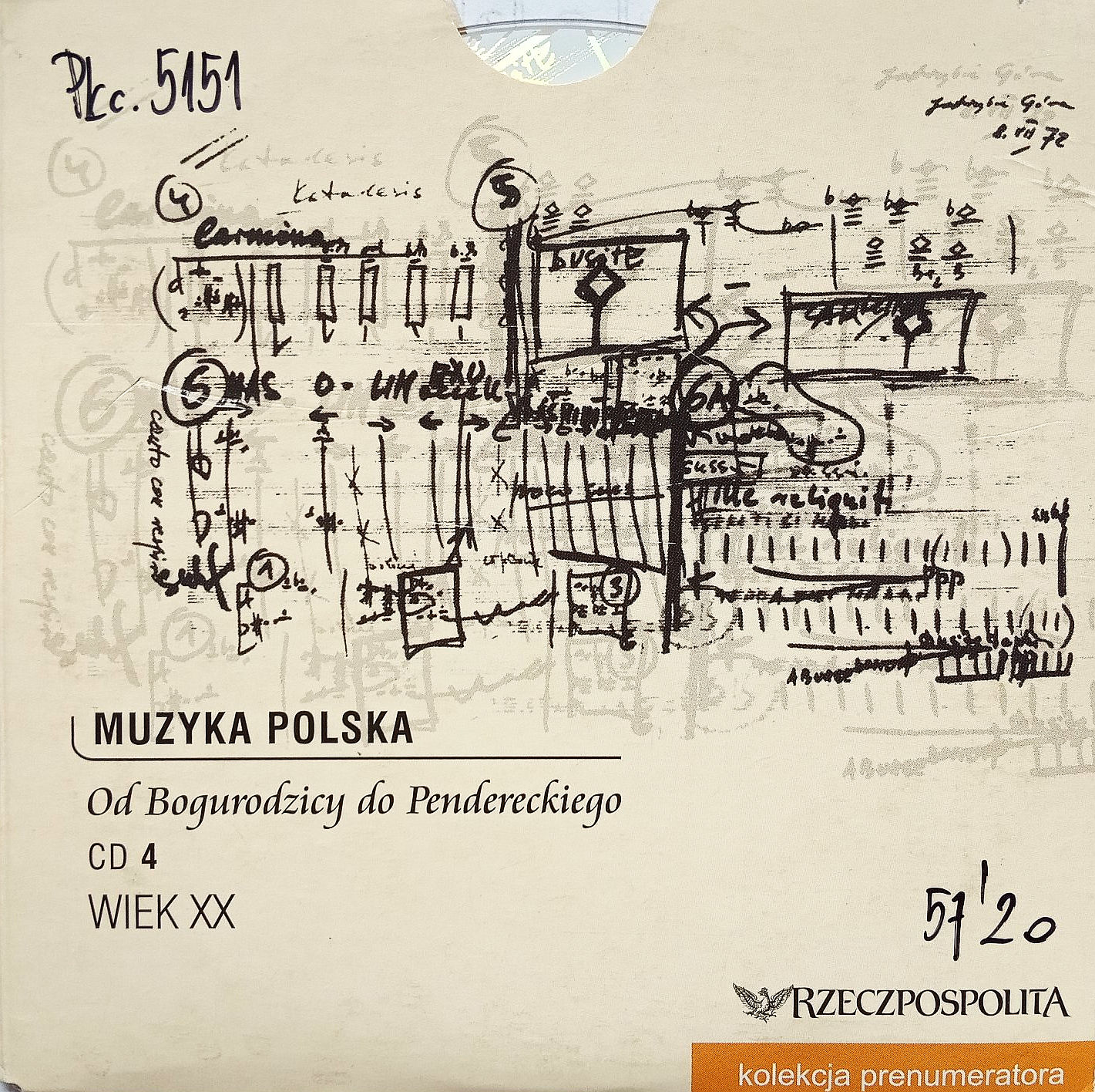 Muzyka Polska – Od Bogurodzicy Do Pendereckiego, CD 4 (Wiek XX)