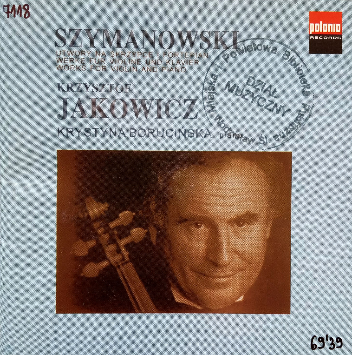 SZYMANOWSKI KAROL - Works For Violin And Piano