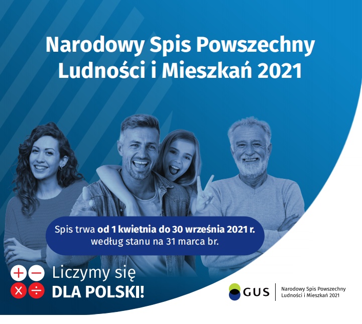 Narodowy Spis Powszechny Ludności I Mieszkań 2021 - Liczymy Się Dla Polski - Spis Trwa Od 1 Kwietnia 2021 Do 30 Września 2021 Według Stanu Na 31 Marca 2021