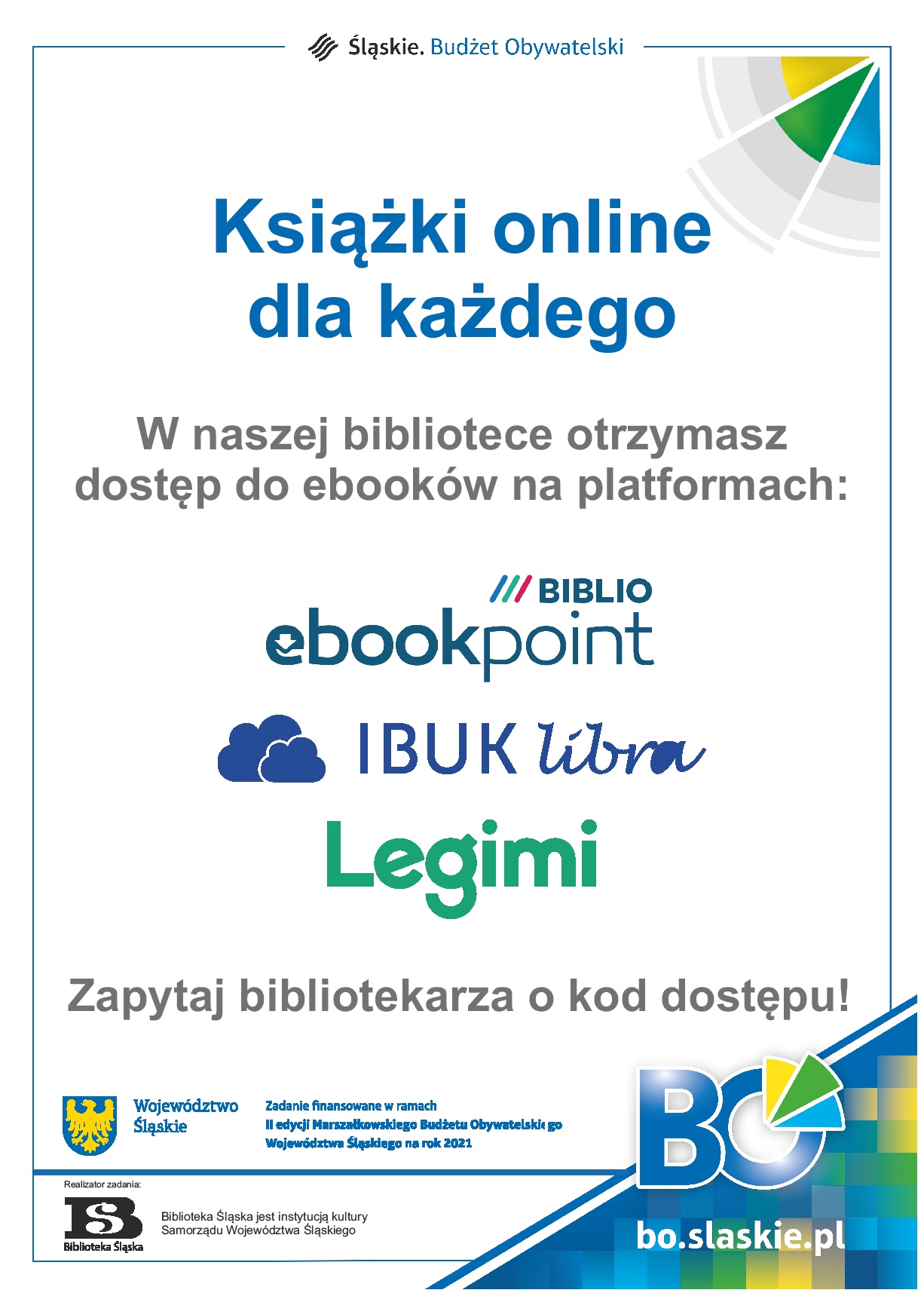 Książki online dla każdego - dostęp do ebooków na platformach: Biblio ebookpoint, IbukLibra, Legimi