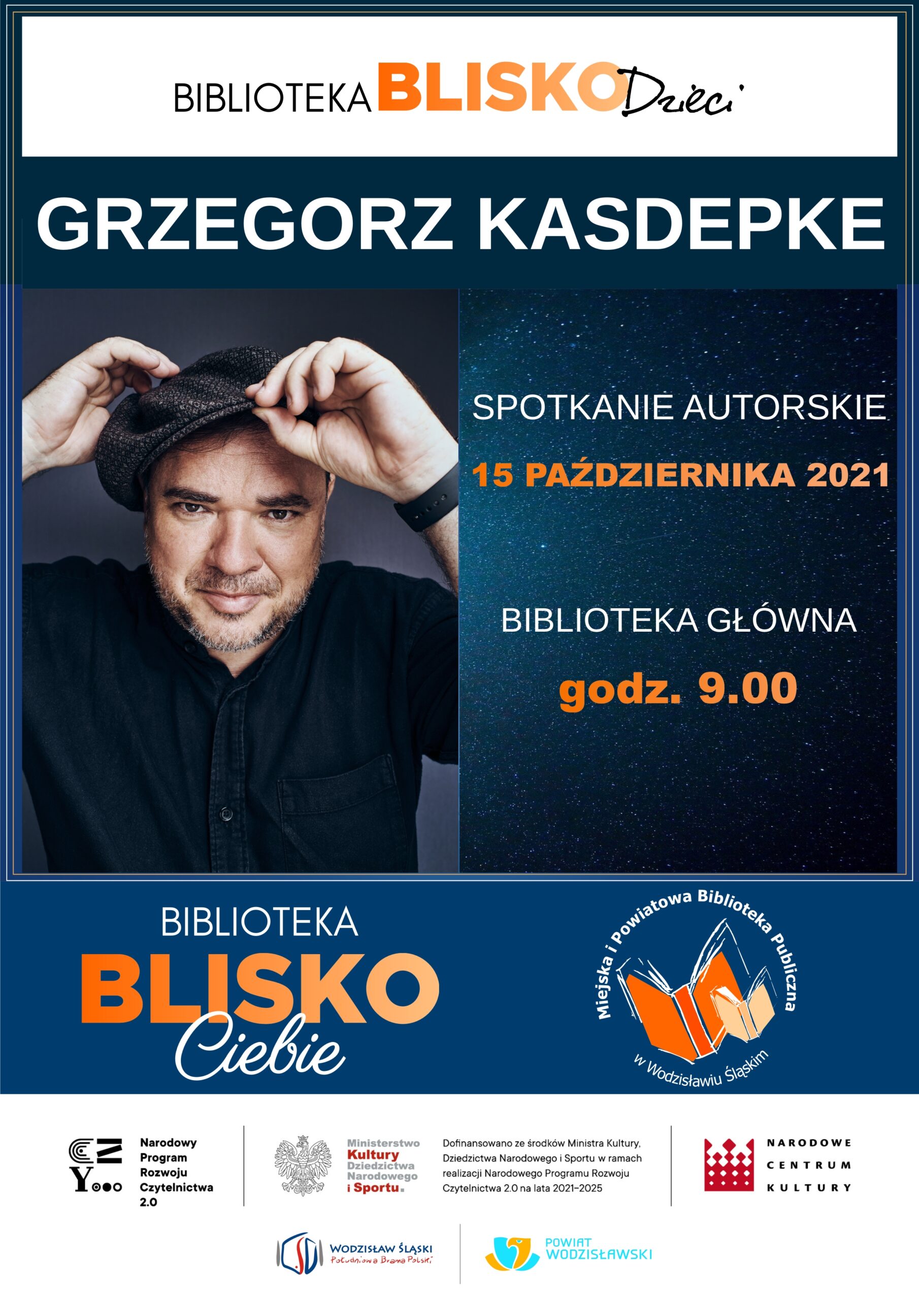Biblioteka BLISKO Dzieci - Grzegorz Kasdepke - 15 października 2021 - Projekt: Biblioteka BLISKO Ciebie