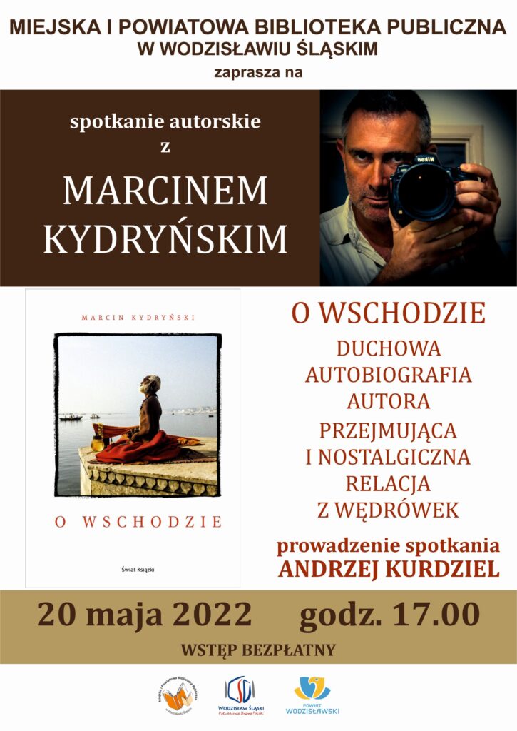 Marcin Kydryński - spotkanie autorskie - 20 maja 2022, godz. 17.00 - wstęp bezpłatny
