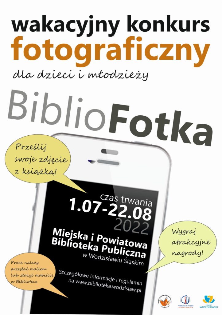 BiblioFotka - Wakacyjny konkurs fotograficzny dla dzieci i młodzieży - plakat