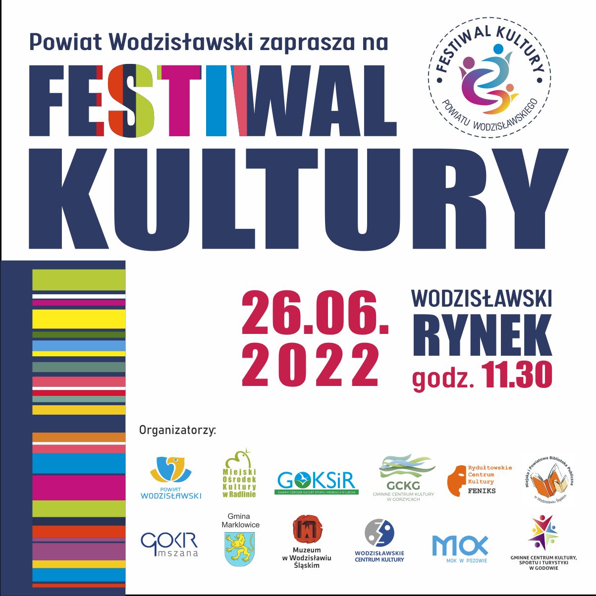 Festiwal Kultury Powiatu Wodzisławskiego - Wodzisławski Rynek - 26 Czerwca 2022, Godz. 11.30