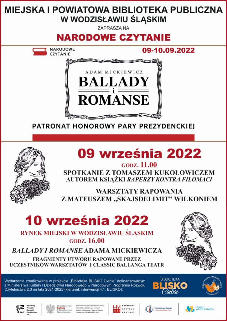 Narodowe Czytanie 2022 - plakat