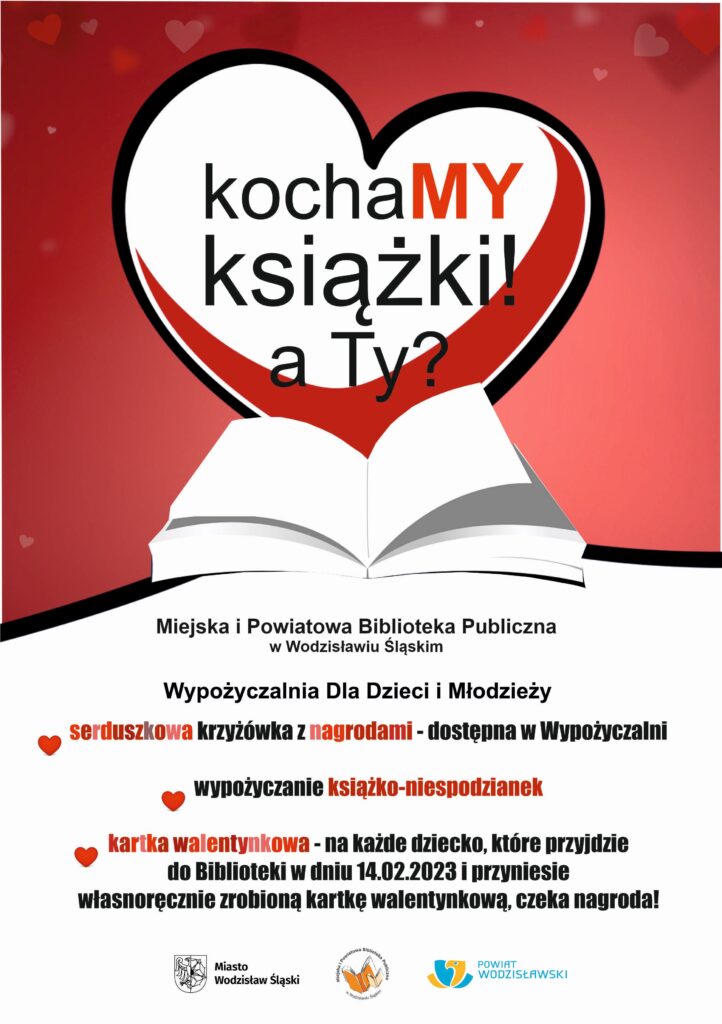 Walentynki 2023, KochaMy Książki - plakat