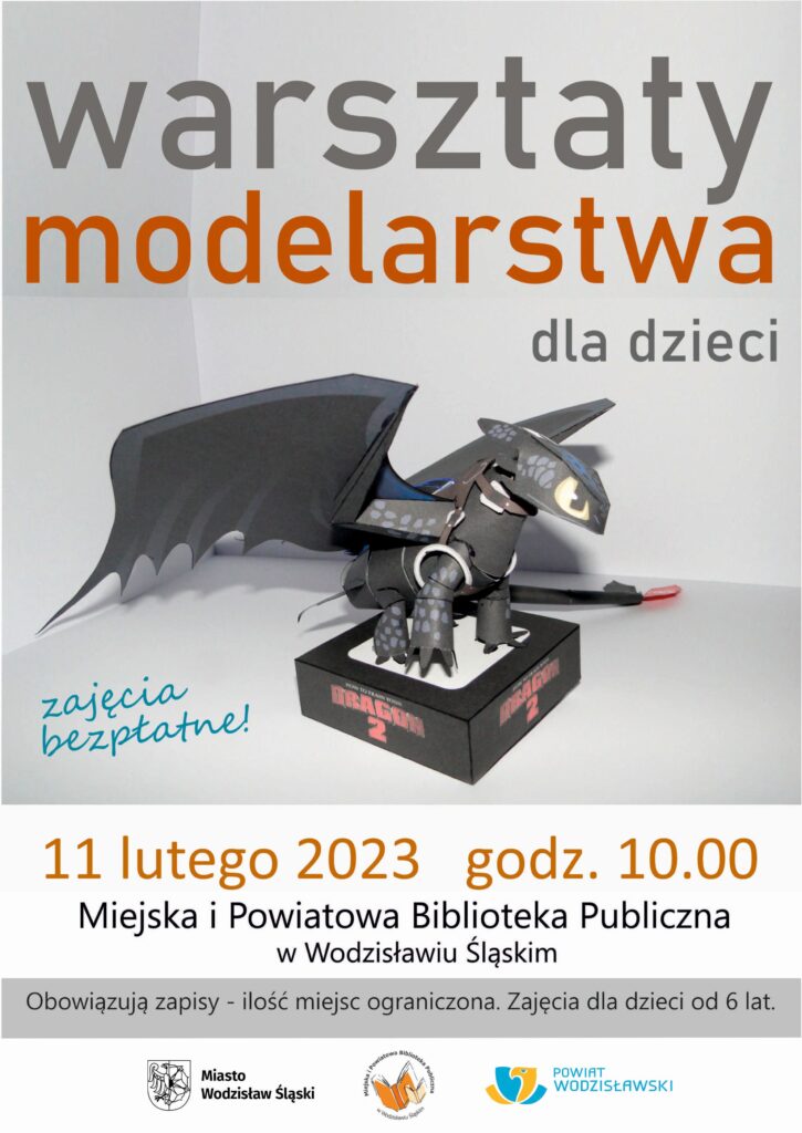 Warsztaty modelarstwa, 11 luty 2023 - plakat