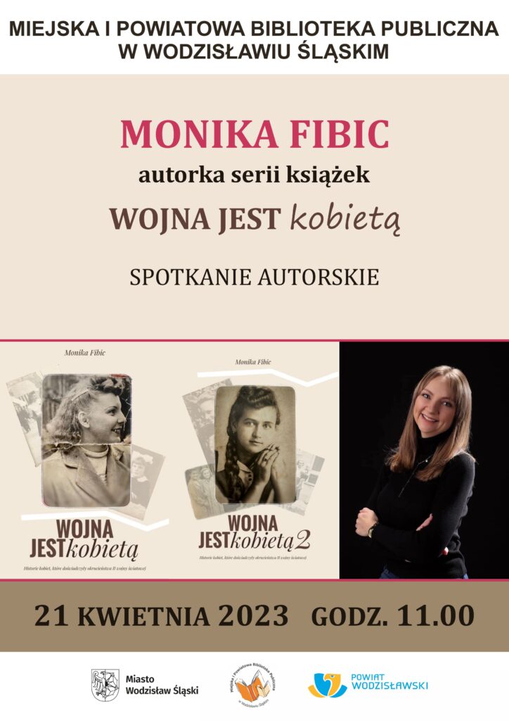 Fibic Monika - spotkanie autorskie 2023 - plakat