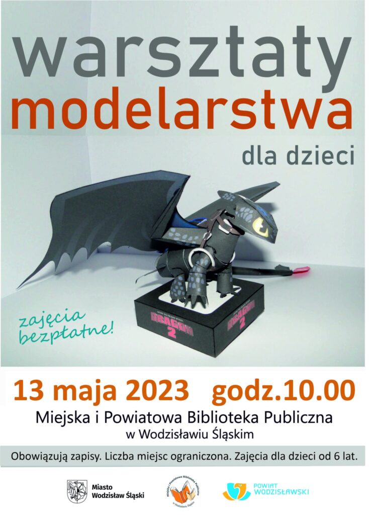 Warsztaty modelarstwa, maj 2023 - plakat