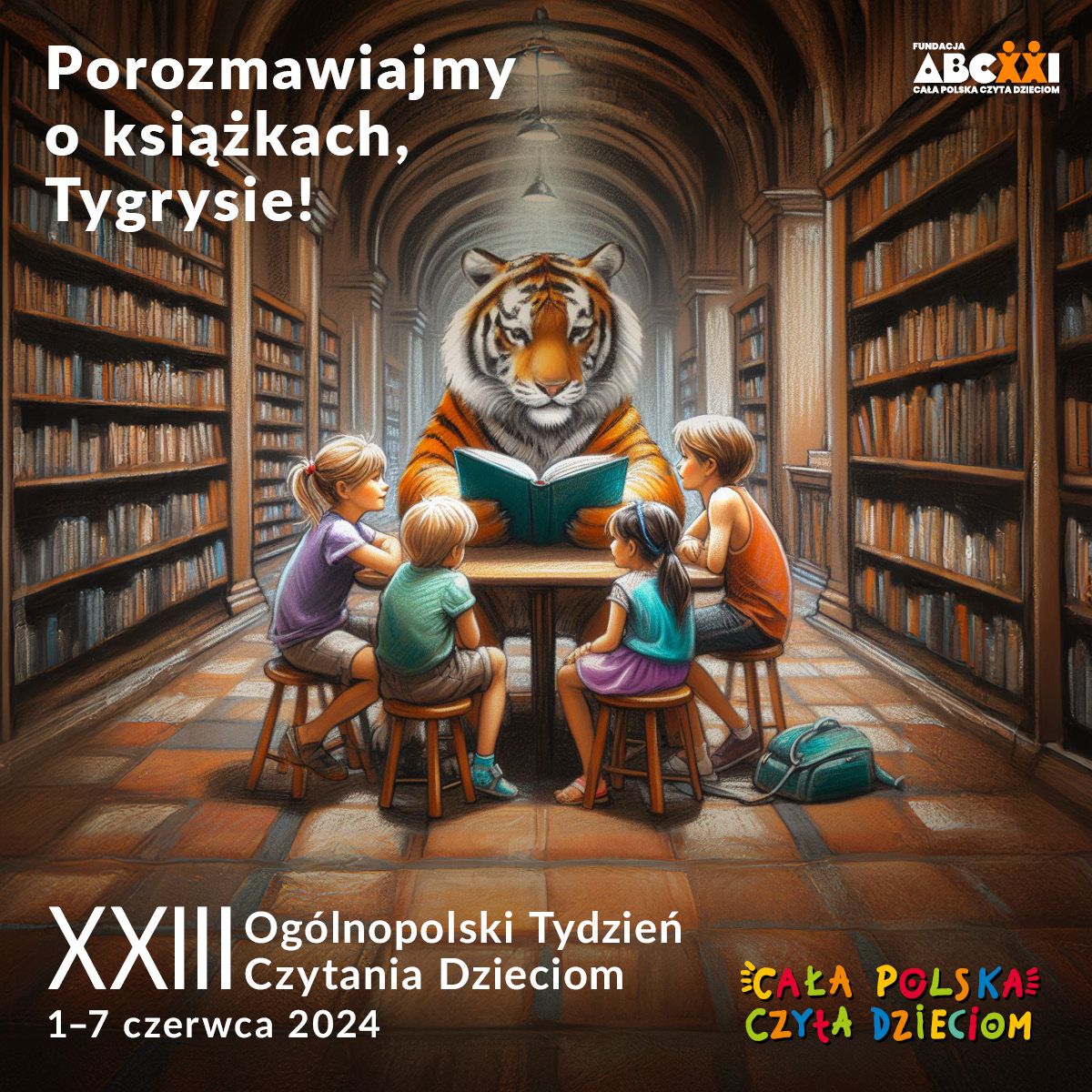 XXIII Ogólnopolski Tydzień Czytania Dzieciom - Porozmawijmy O Książkach, Tygrysie! - Kwadrat
