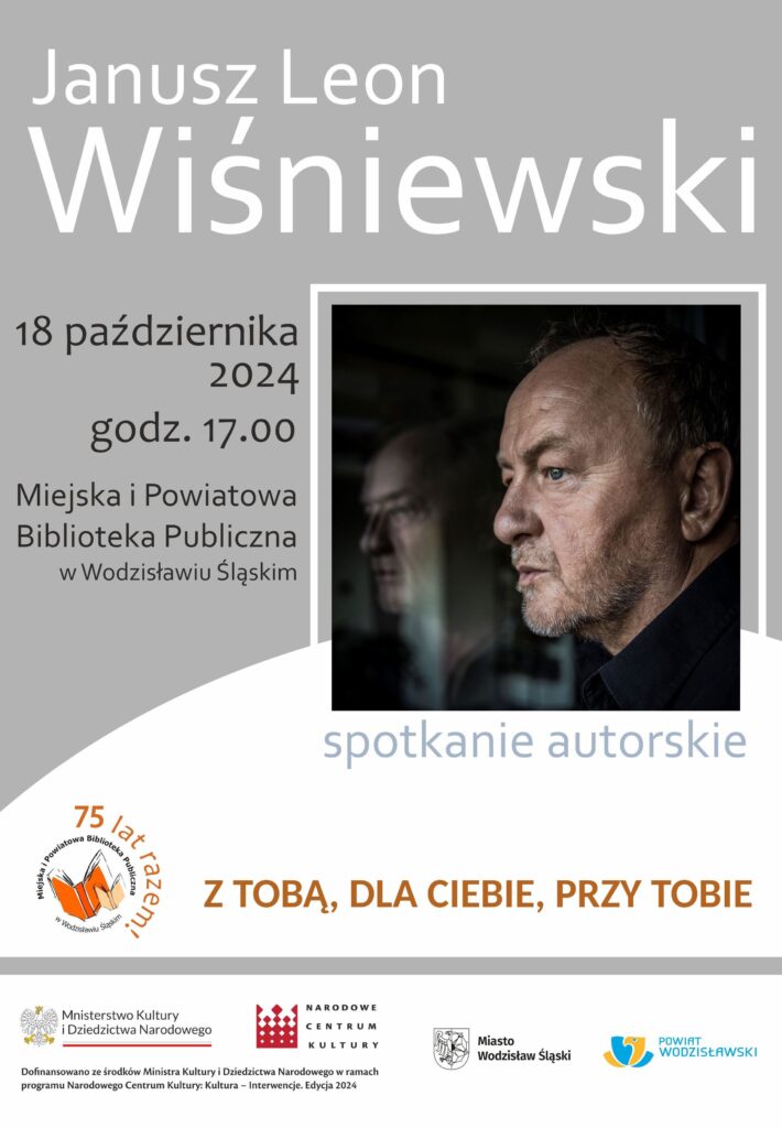 Wiśniewski Janusz Leon, spotkanie autorskie 2024 - plakat