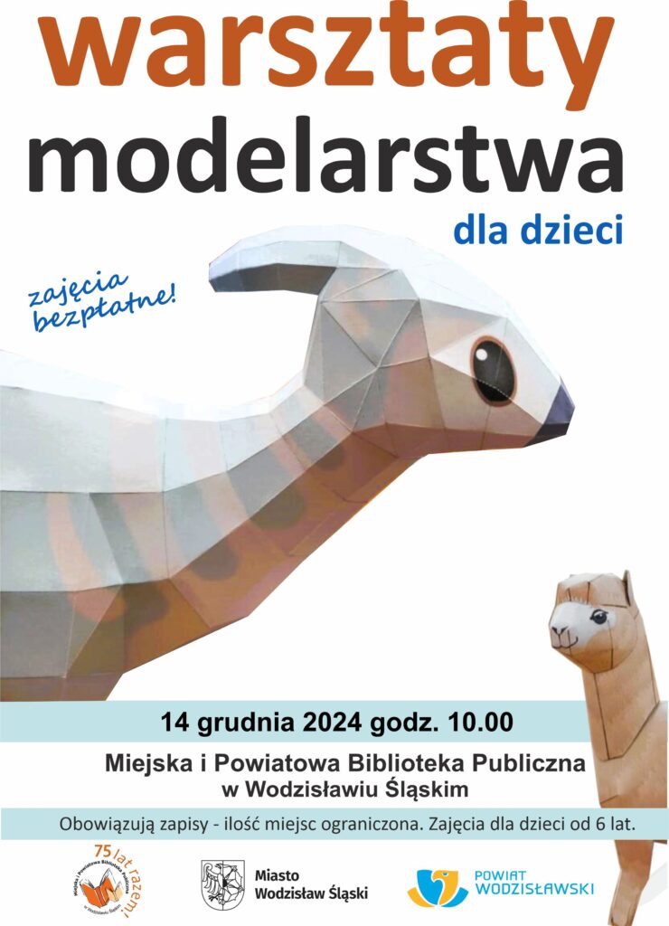 Warsztaty modelarstwa, grudzień 2024 - plakat