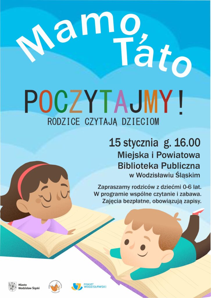 Mamo, Tato, poczytajmy - styczeń 2025 - plakat